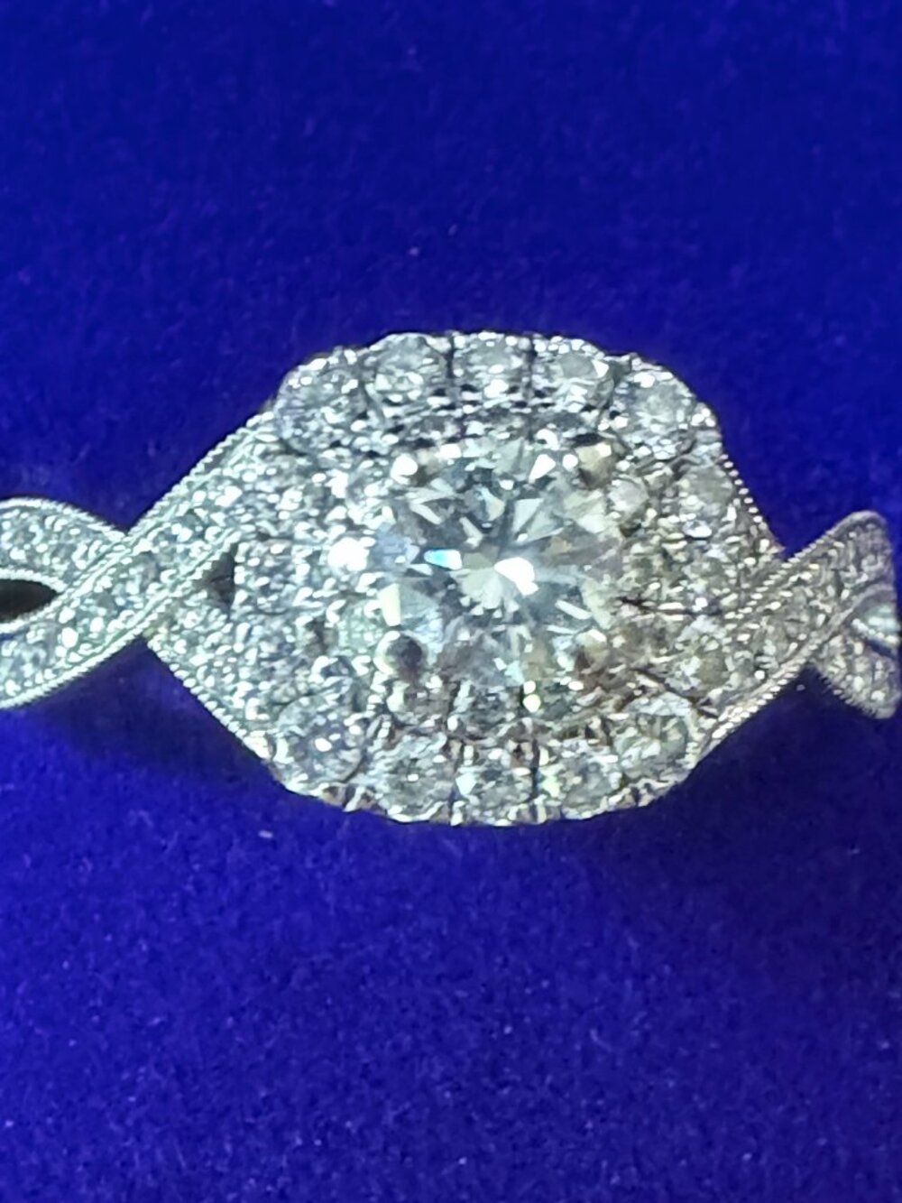 Wow Hard To Find Neil Lane 7/8 Carat Natural Diamond 14K White Gold Ring!